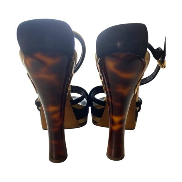 Louis Vuitton Strappy Platform High Heel Sandals – Size 35.5 (Made in Italy) - Picture 3 of 12